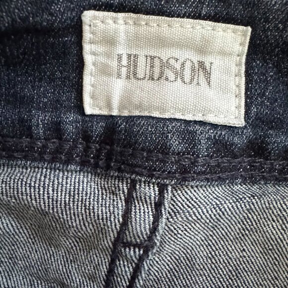 Hudson Womens Beth Baby Bootcut Jeans 27 Medium Wash Whiskered Stretch Denim - Picture 6 of 8